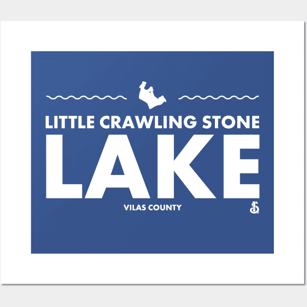 Vilas County, Wisconsin - Little Crawling Stone Lake Wall Art by LakesideGear